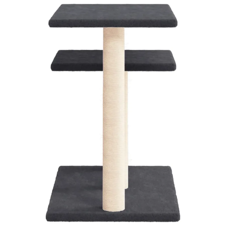 Arbres à chat avec plates-formes gris foncé 62,5 cm - 4