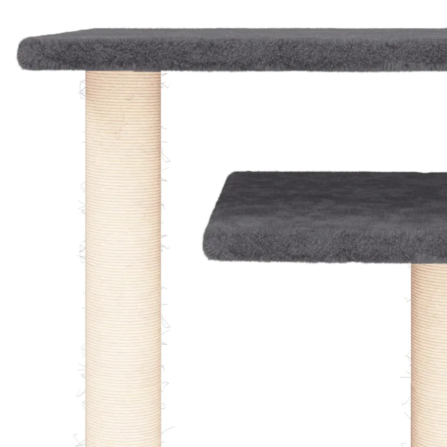 Arbres à chat avec plates-formes gris foncé 62,5 cm - 5