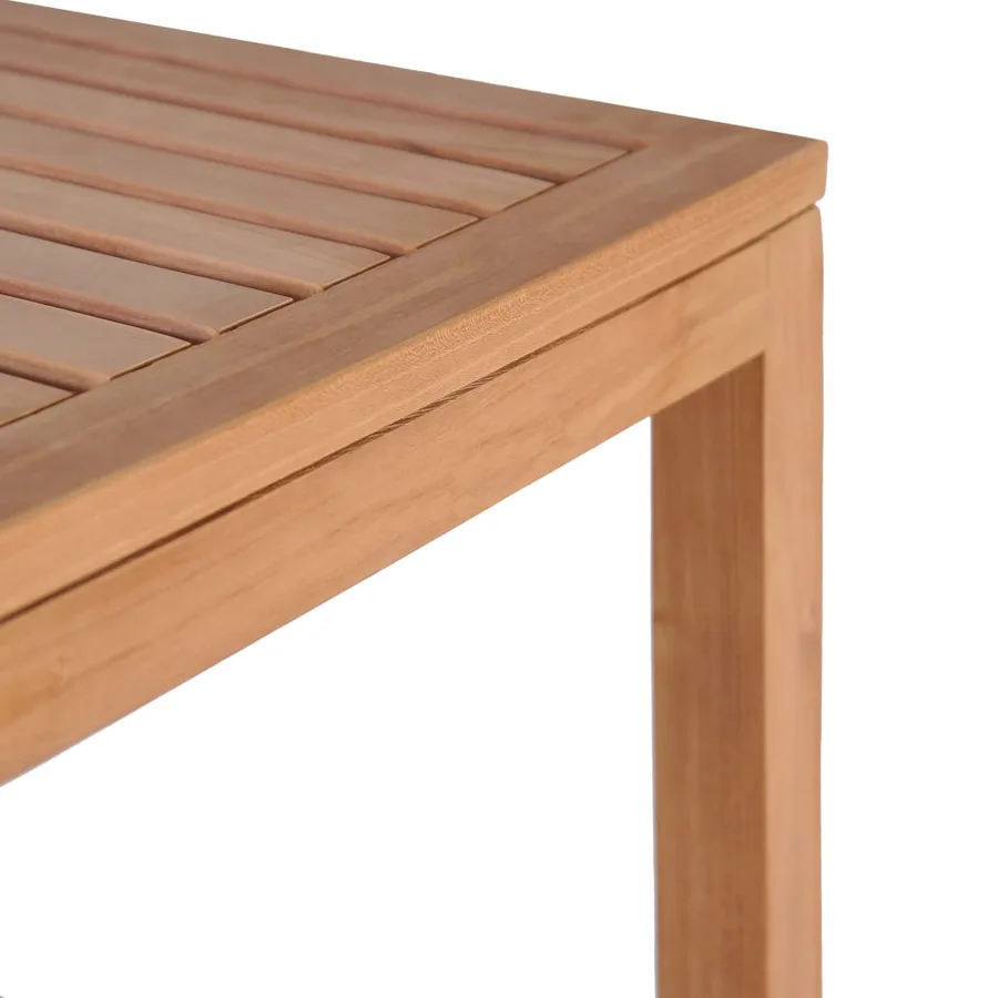 Support de rangement de bain 4 niveaux teck massif 42x42x165 cm - 3