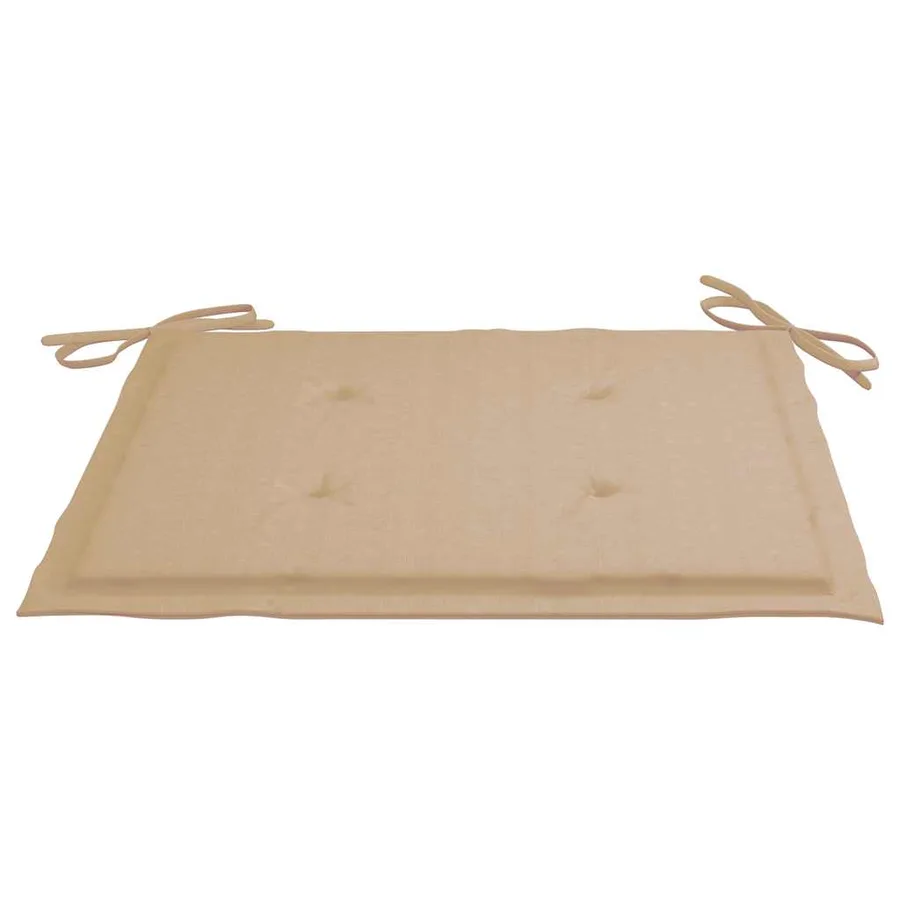 Ensemble à manger d'extérieur pliable avec coussin 3 pcs Teck - 9