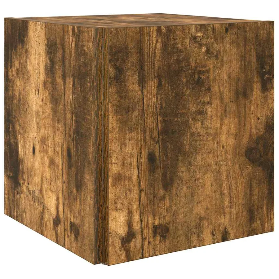 Table d'appoint Chêne fumé 33x33x34,5 cm Bois d'ingénierie - 5