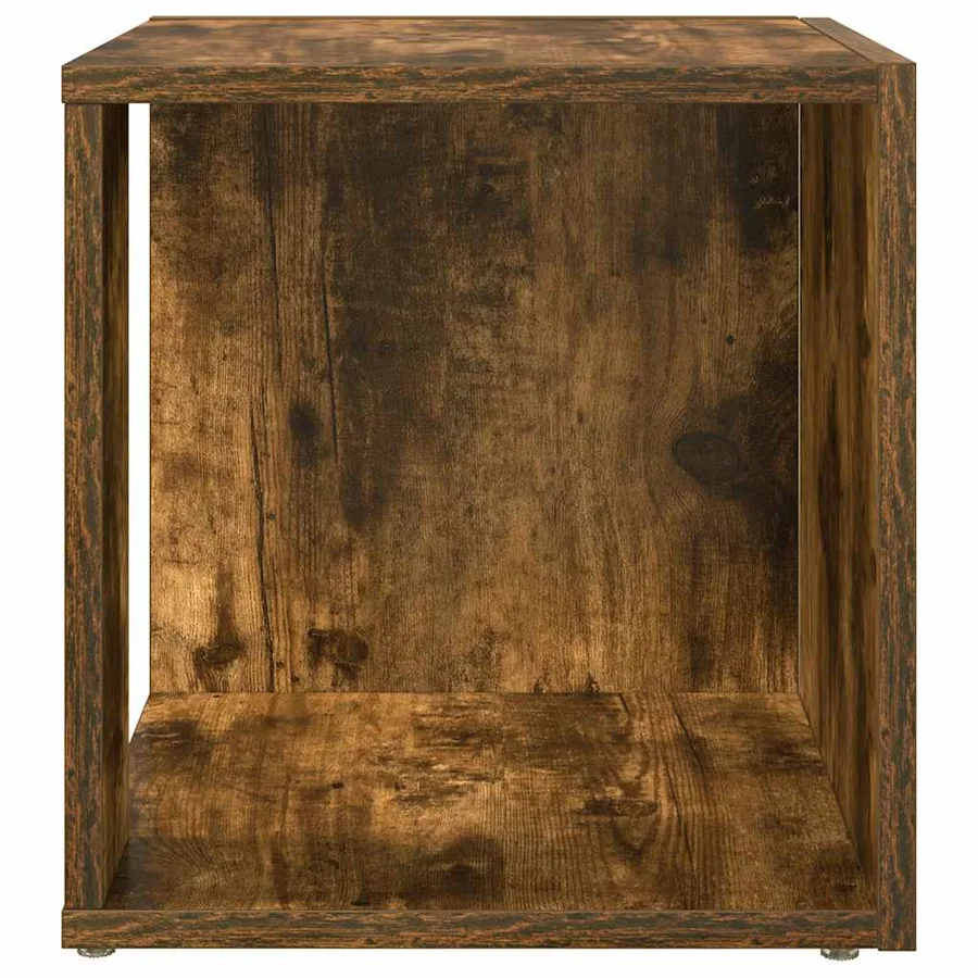 Table d'appoint Chêne fumé 33x33x34,5 cm Bois d'ingénierie - 6