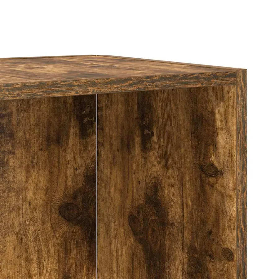 Table d'appoint Chêne fumé 33x33x34,5 cm Bois d'ingénierie - 7