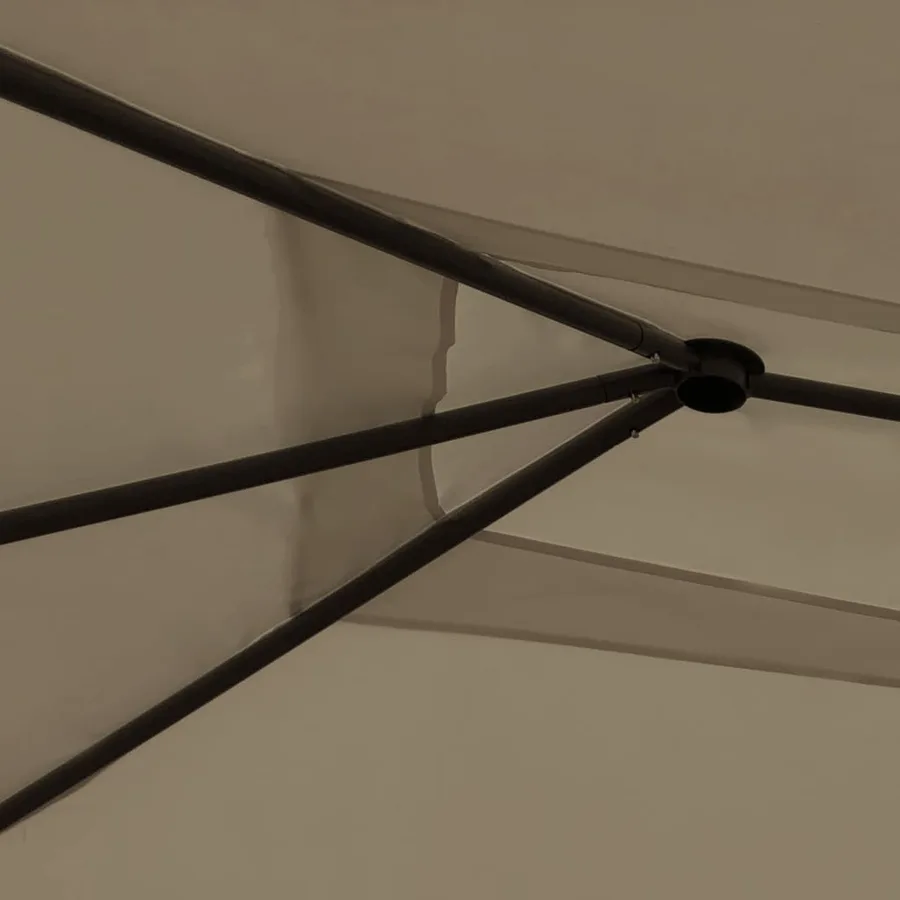 Belvédère 3x4x2,6 m Taupe 160 g/m² - 3