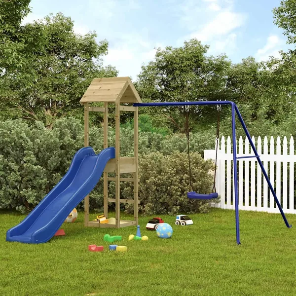 Aire de jeux d'extérieur bois de pin imprégné