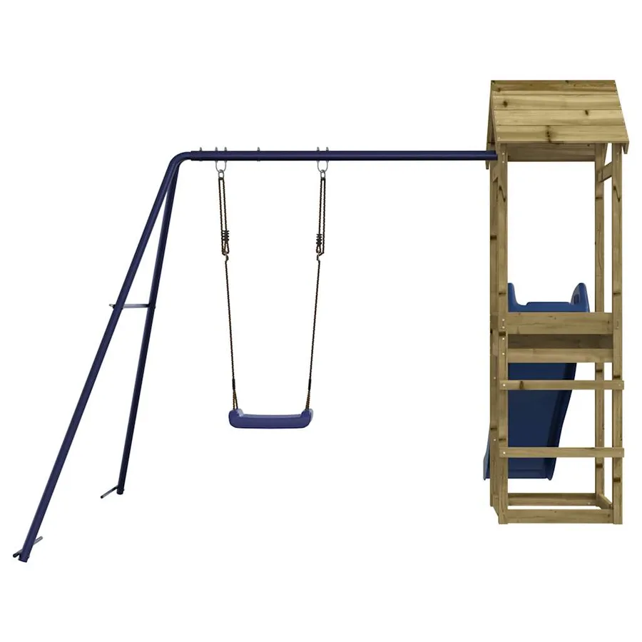 Aire de jeux d'extérieur bois de pin imprégné - 7