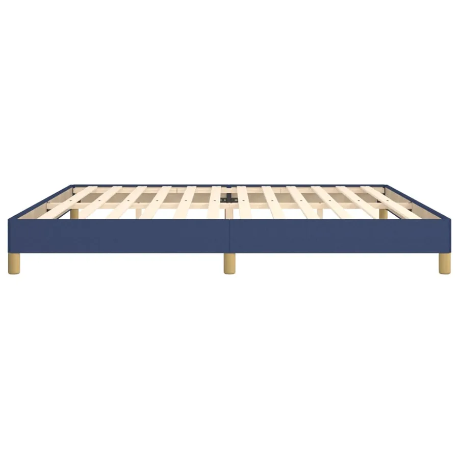 Cadre de lit sans matelas bleu 200x200 cm tissu - 6