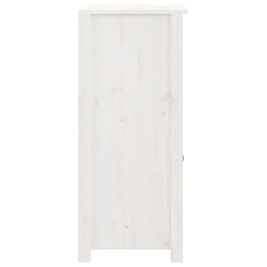 Buffets 2 pcs blanc 40x35x80 cm bois massif de pin - 7