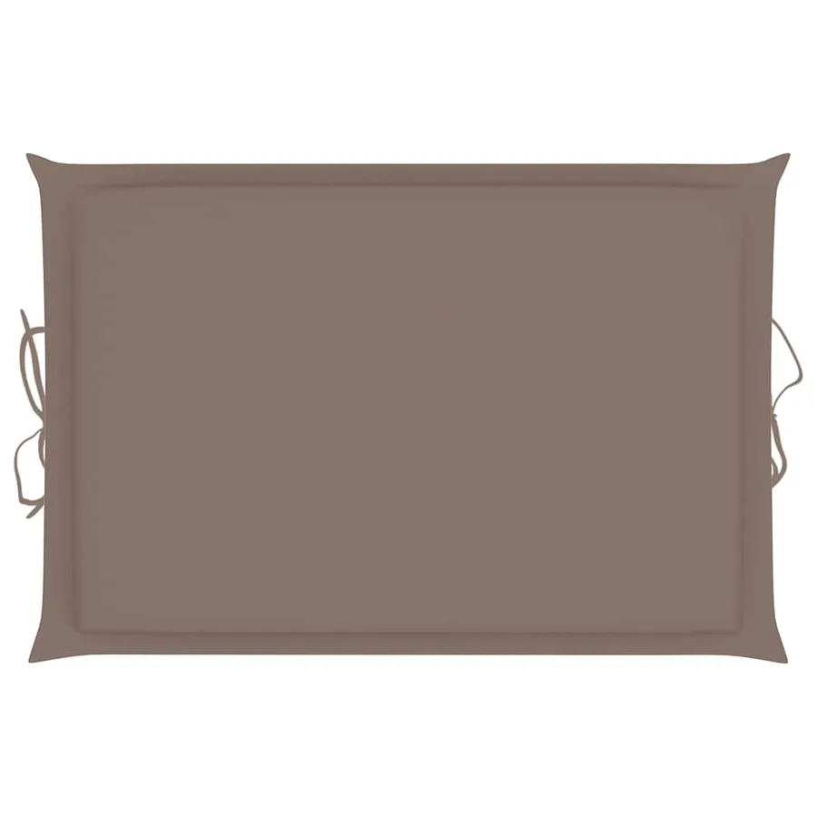 Chaise longue à bascule avec coussin Bois de teck solide - 17