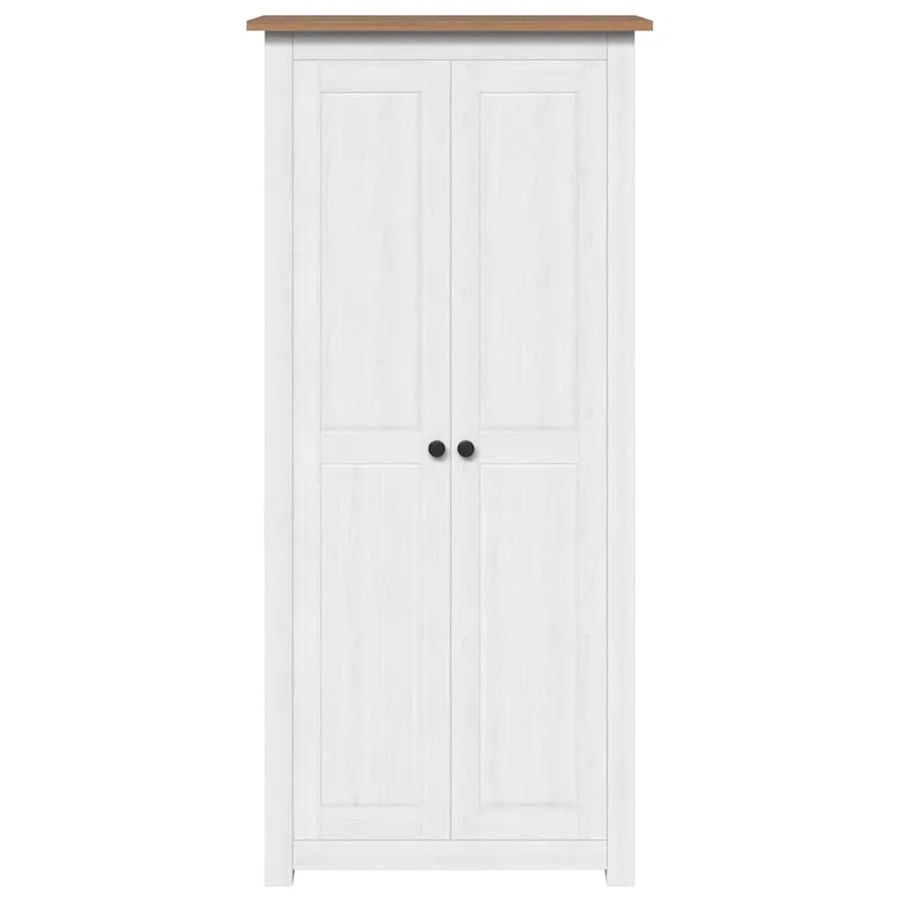 Garde-robe Blanc 80x50x171,5 cm Pin massif Assortiment Panama - 5