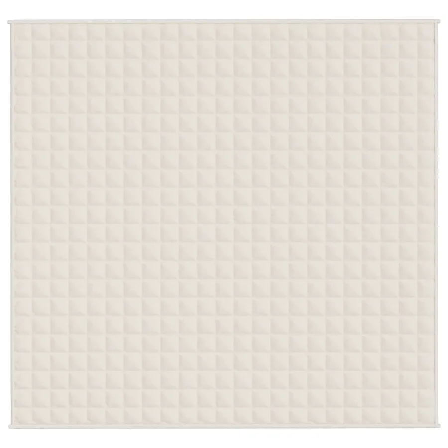 Couverture lestée Crème clair 220x240 cm 15 kg Tissu - 3