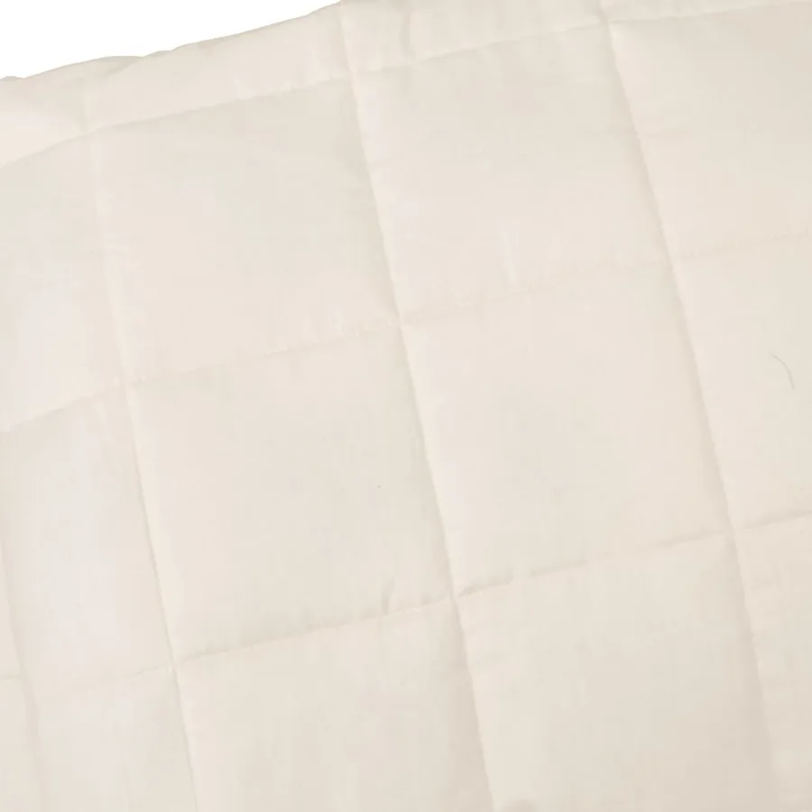 Couverture lestée Crème clair 220x240 cm 15 kg Tissu - 4