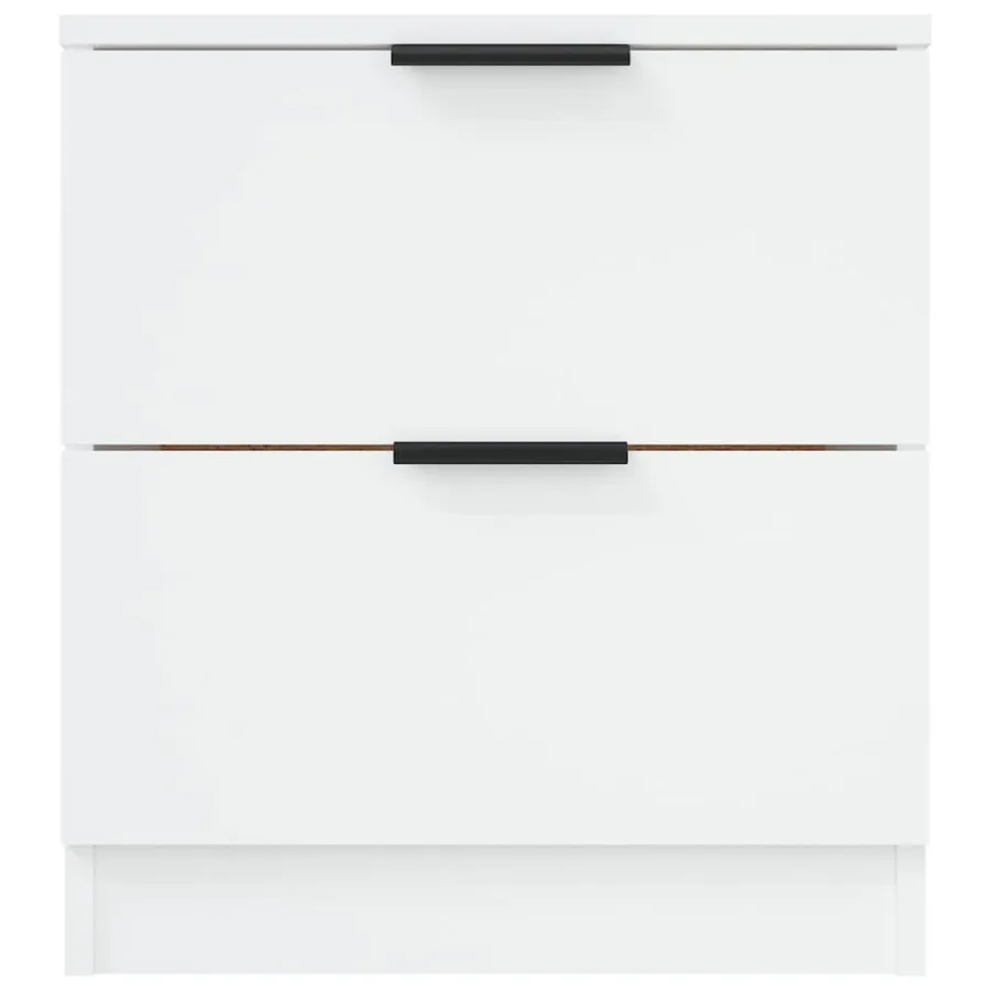 Tables de chevet 2 pcs Blanc Bois d'ingénierie - 6