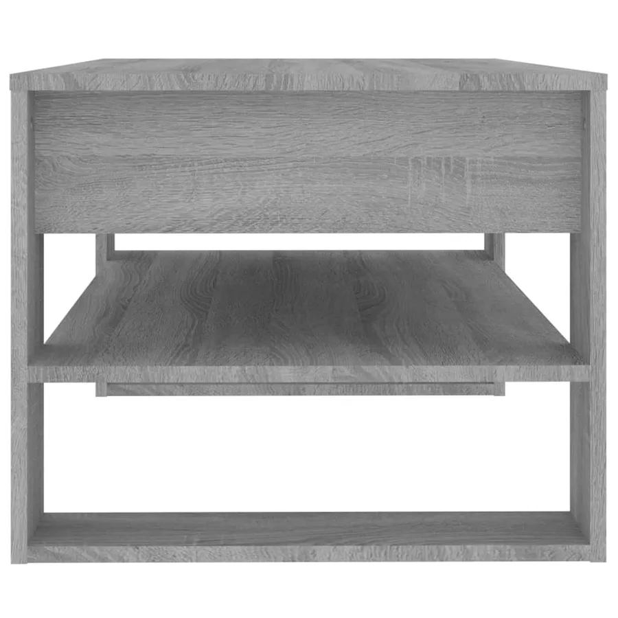 Table basse sonoma gris 102x55x45 cm bois d'ingénierie - 4