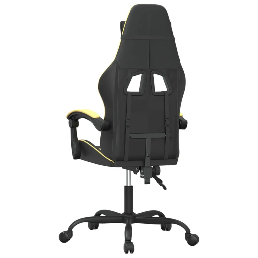 Chaise de jeu Noir et doré Similicuir - 5