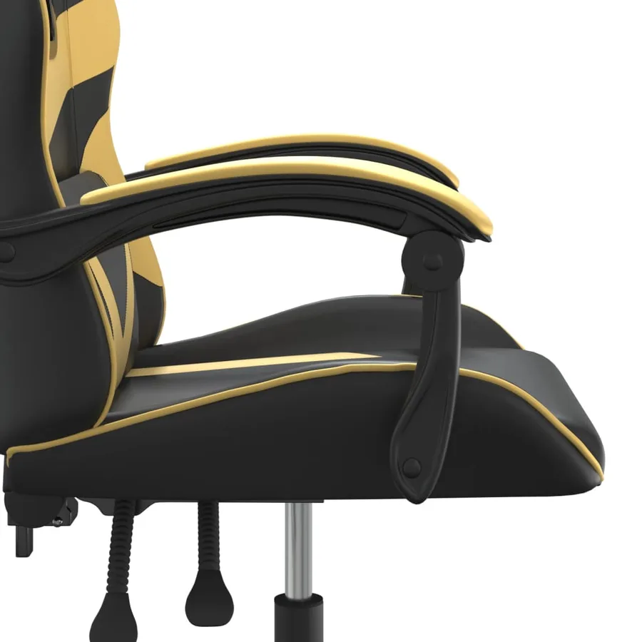 Chaise de jeu Noir et doré Similicuir - 9