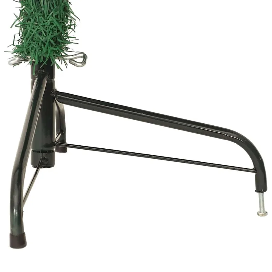 Sapin de Noël artificiel moitié avec support vert 180 cm PVC - 9