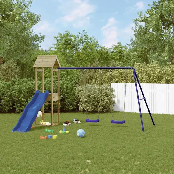 Aire de jeux d'extérieur bois de pin imprégné