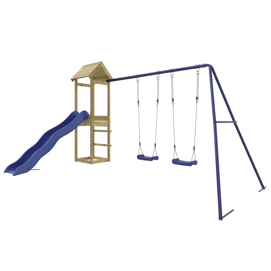 Aire de jeux d'extérieur bois de pin imprégné - 2