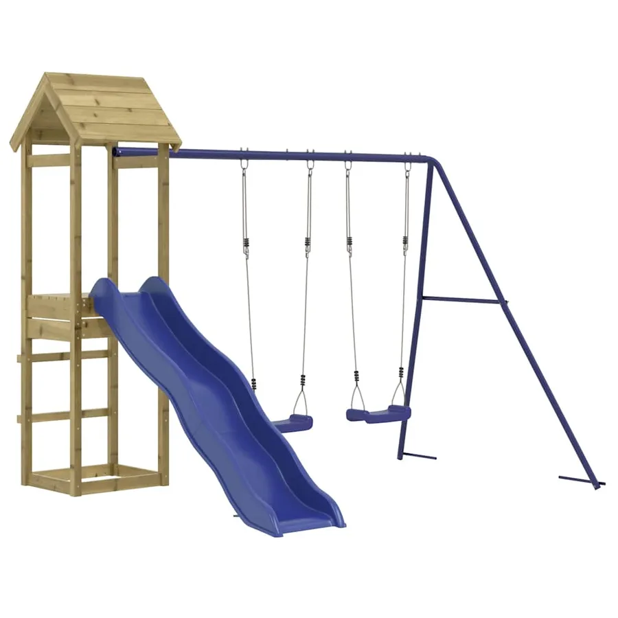 Aire de jeux d'extérieur bois de pin imprégné - 3