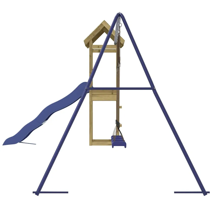Aire de jeux d'extérieur bois de pin imprégné - 6
