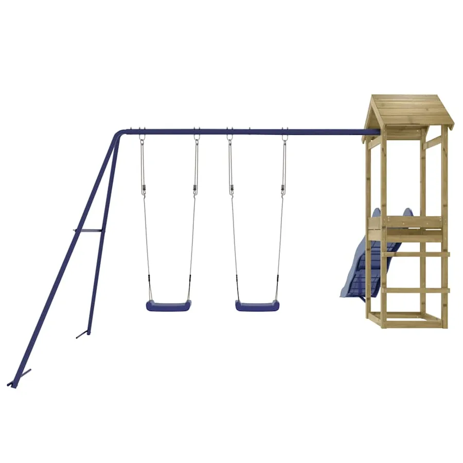 Aire de jeux d'extérieur bois de pin imprégné - 7