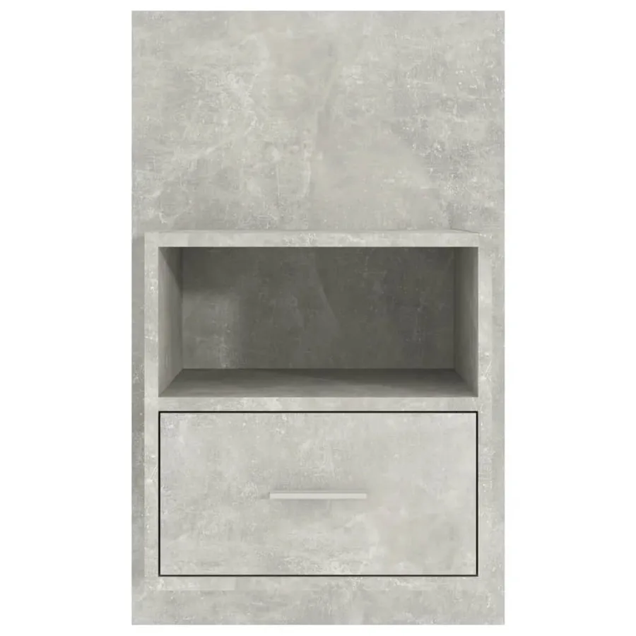 Tables de chevet murales 2 pcs Gris béton - 5