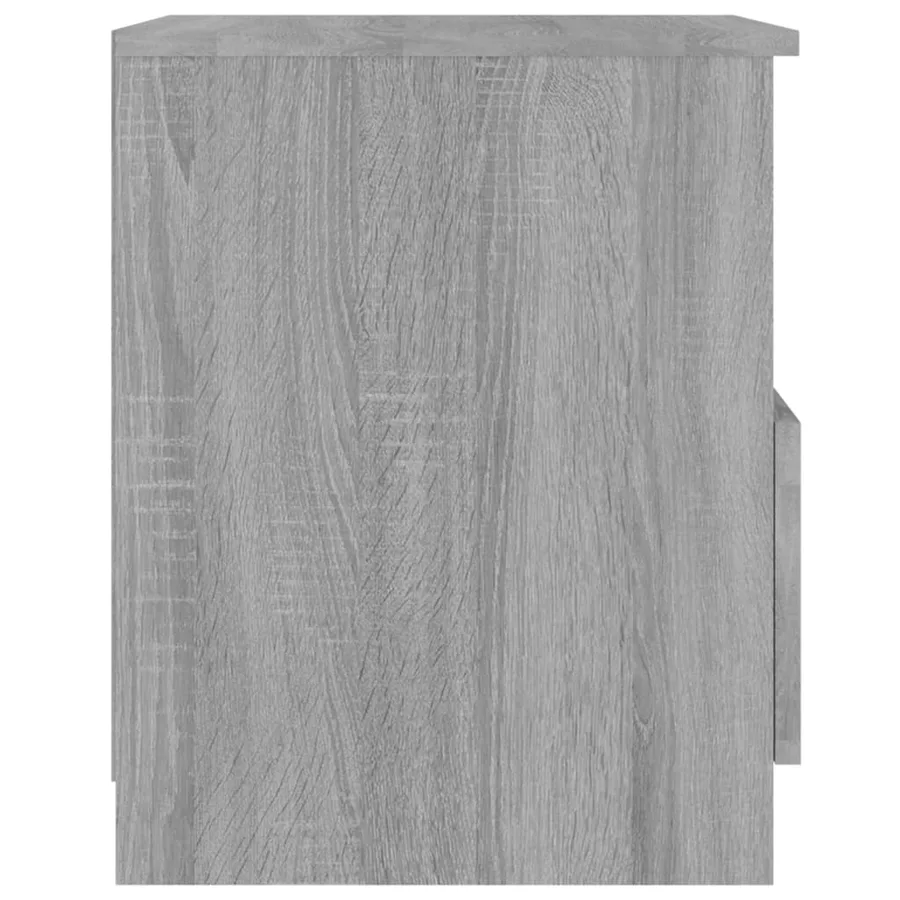 Table de chevet sonoma gris 40x40x50 cm bois d'ingénierie - 6