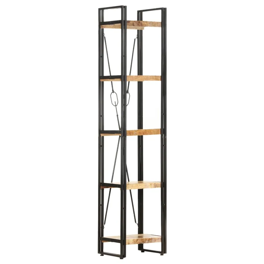 Bibliothèque à 5 niveaux 40x30x180 cm Bois de manguier massif