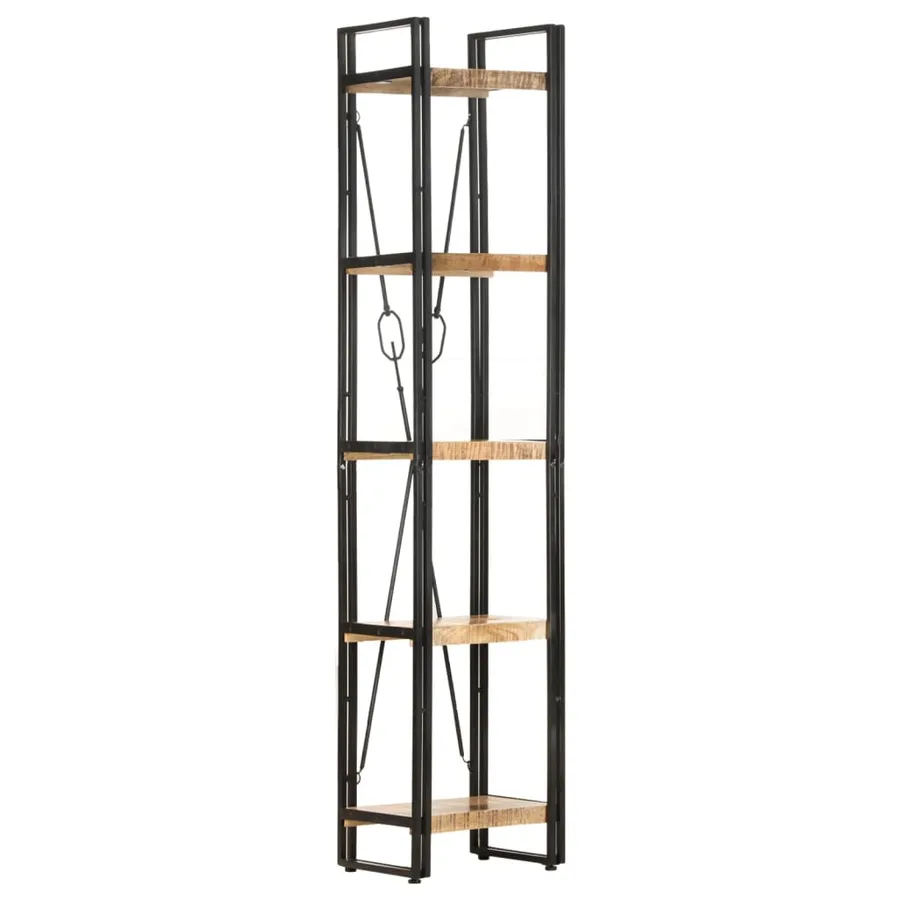 Bibliothèque à 5 niveaux 40x30x180 cm Bois de manguier massif - 7