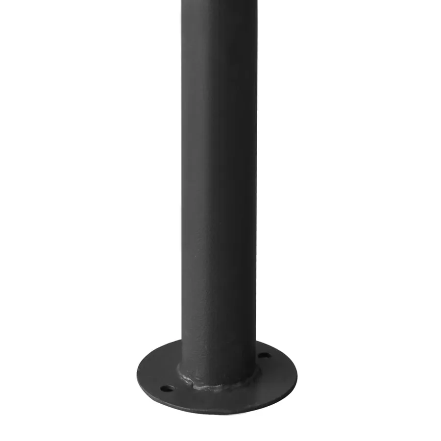 Belvédère anthracite 3x3 m 180 g/m² tissu et acier - 7