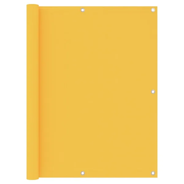 Écran de balcon Jaune 120x500 cm Tissu Oxford
