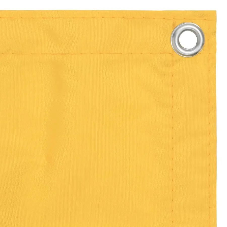 Écran de balcon Jaune 120x500 cm Tissu Oxford - 2