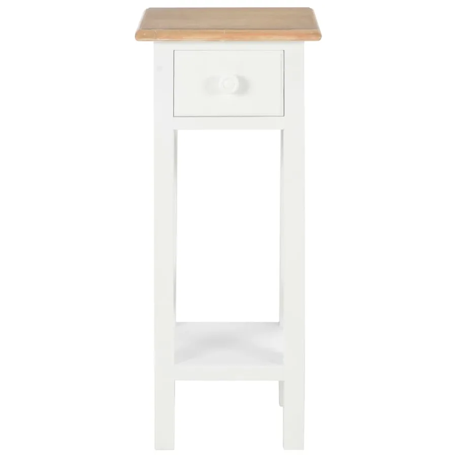 Table d'appoint Blanc 27 x 27 x 65,5 cm Bois - 3