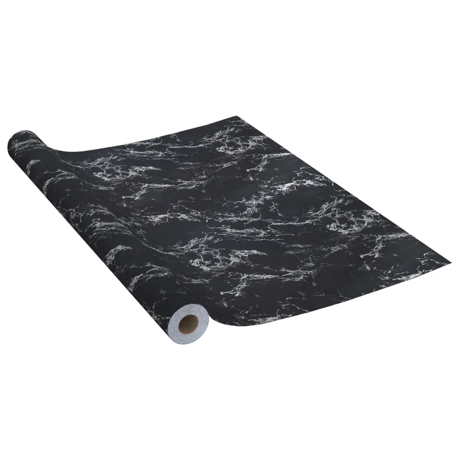 Film autoadhésif pour meubles Pierre noire 500x90 cm PVC - 2