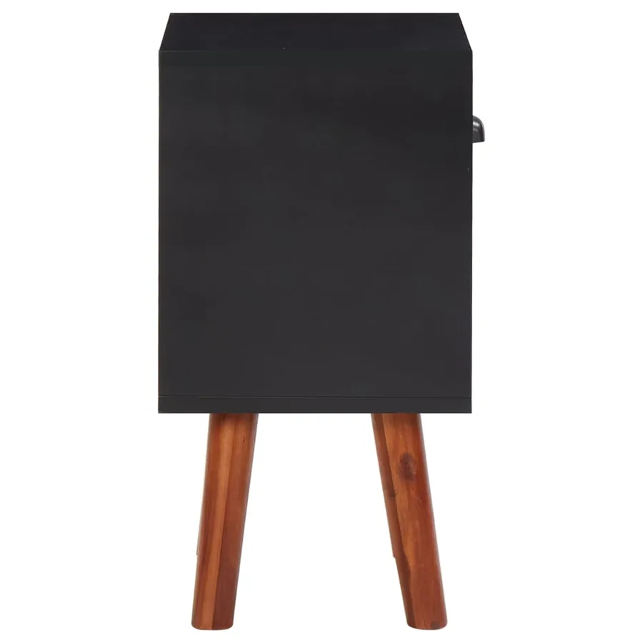 Bois d'acacia massif Table de chevet 40x30x57 cm - 4