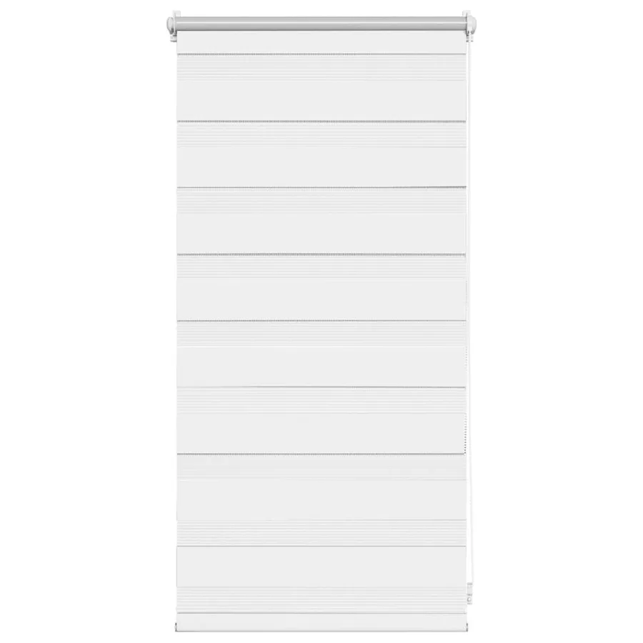Store vénitien zébré 40,9 x 100 cm, largeur du tissu 36,7 cm, blanc - 2