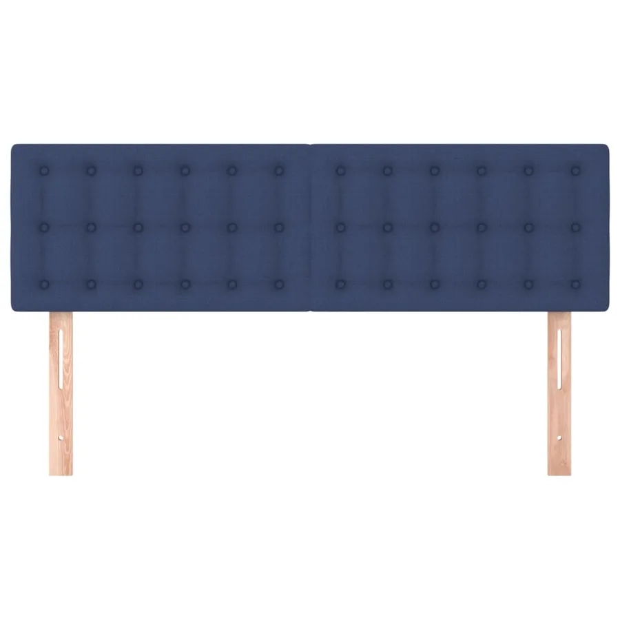 Têtes de lit Bleu 144x5x78/88 cm Tissu - 3