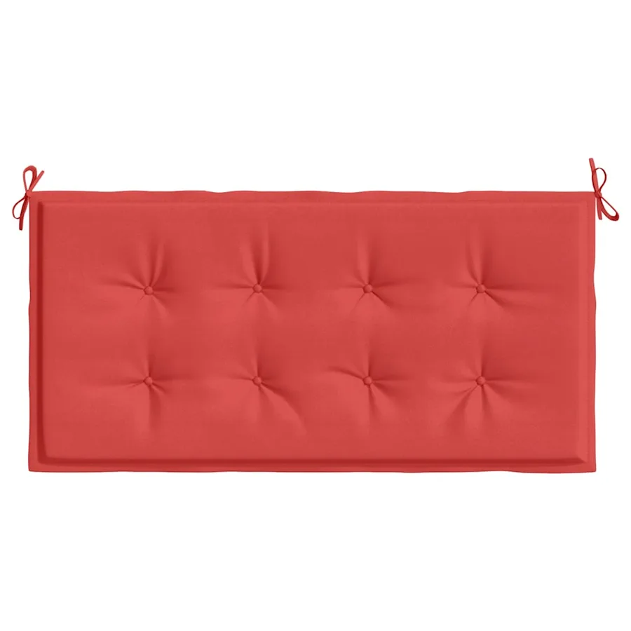 Coussin de banc de jardin rouge 100x50x3 cm tissu oxford - 4