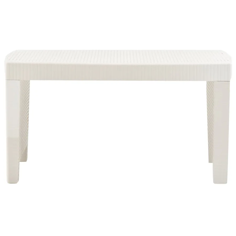 Salon de jardin 3 pcs Plastique Blanc - 7