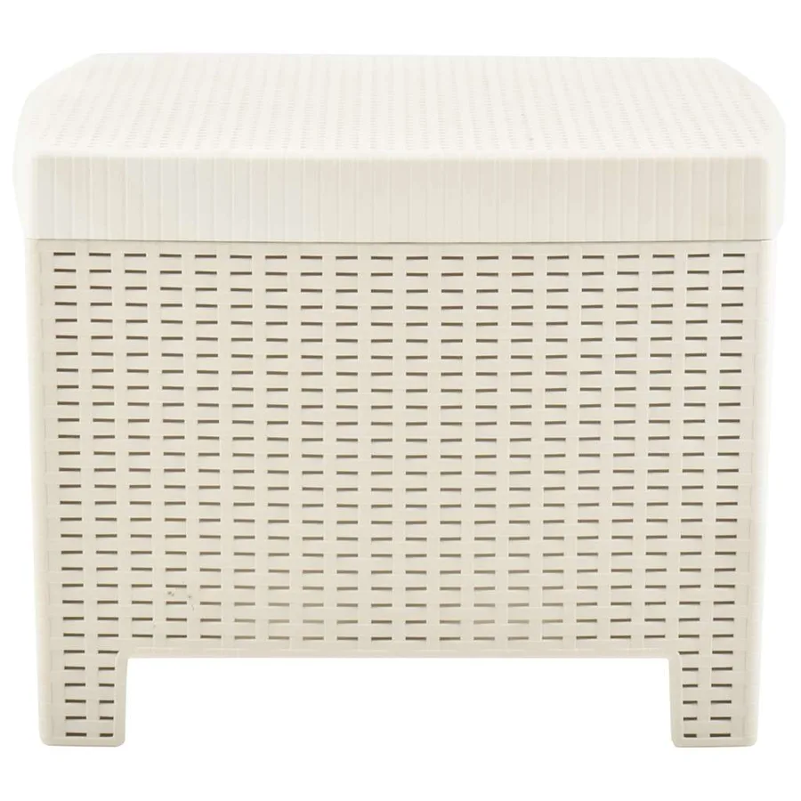 Salon de jardin 3 pcs Plastique Blanc - 8
