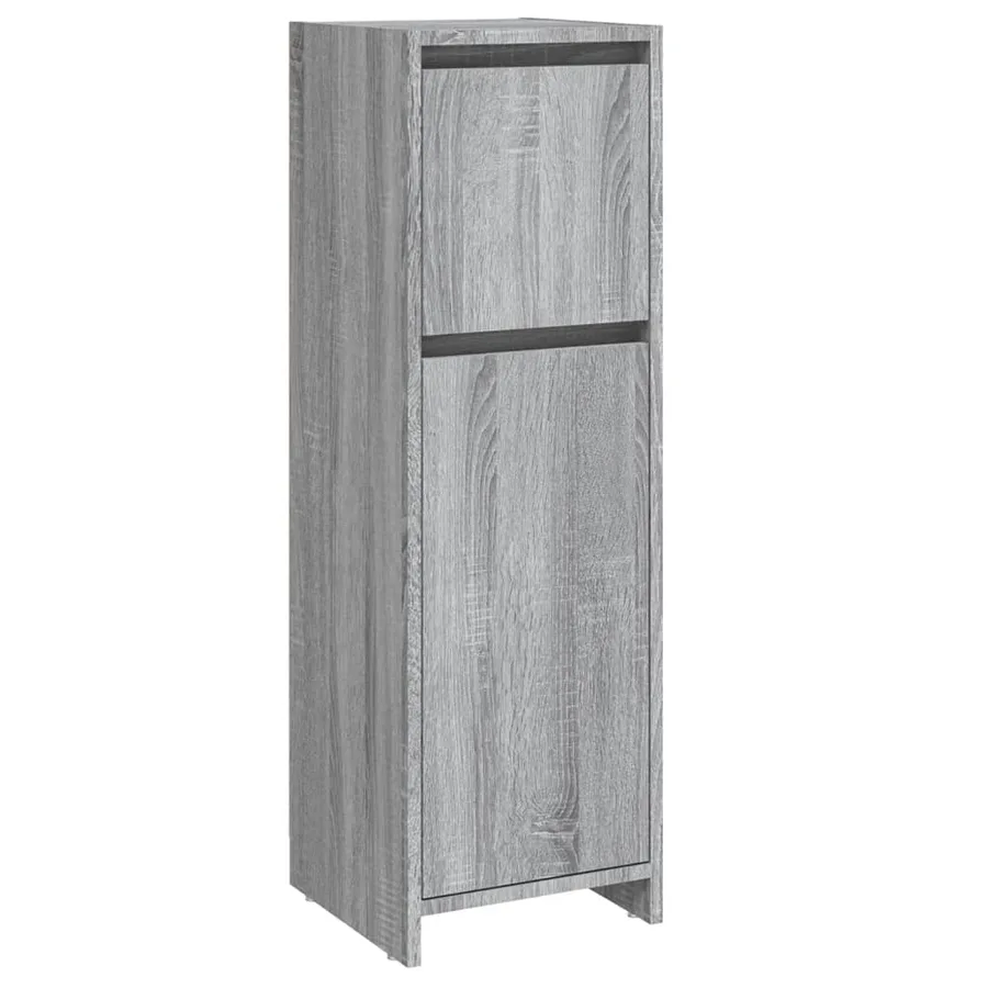 Armoire de bain Sonoma gris 30x30x95 cm Bois d'ingénierie - 2