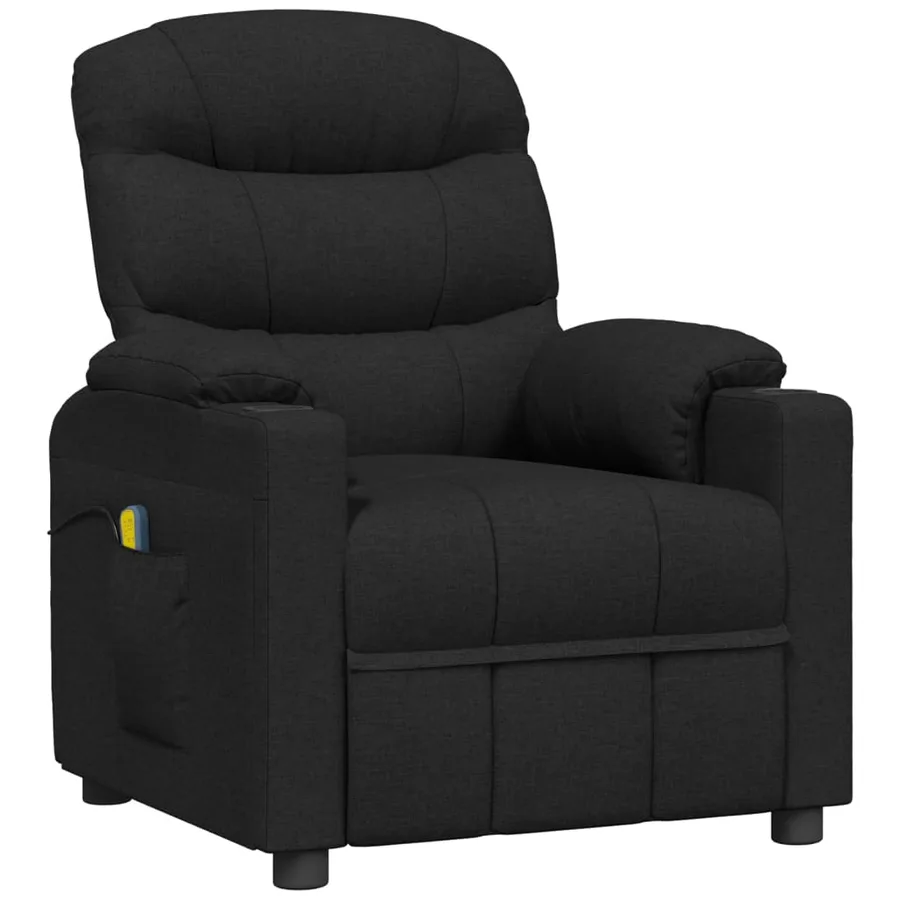 Fauteuil de massage Noir Tissu - 2