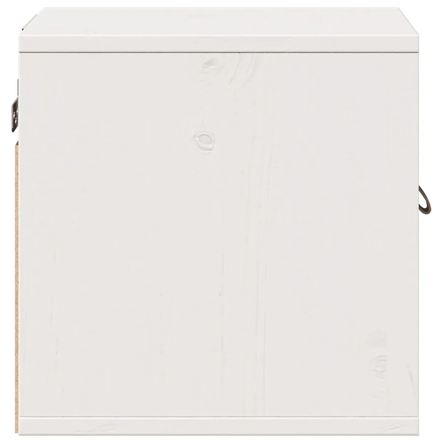 Armoires murales 2 pcs Blanc 31,5x30x30 cm Bois de pin massif - 8