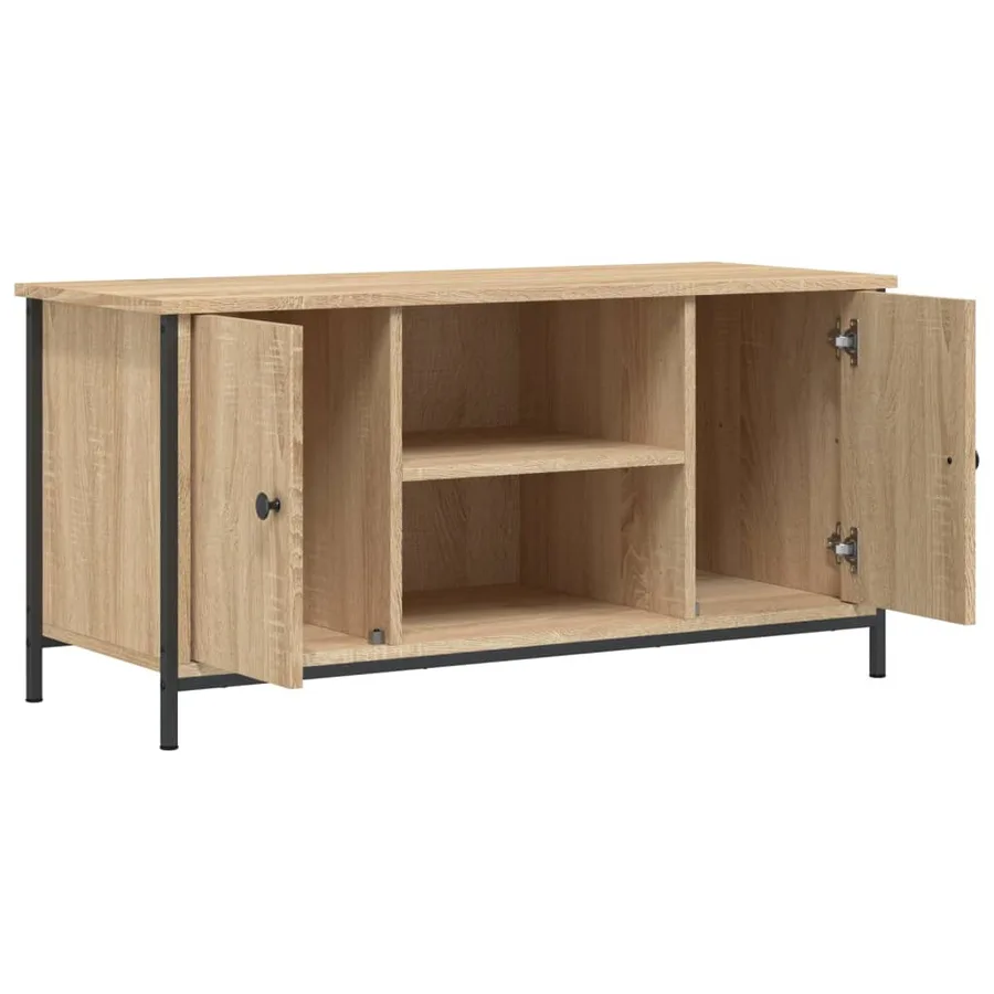 Meuble TV Chêne sonoma 100x40x50 cm Bois d'ingénierie - 5