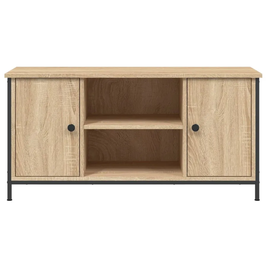 Meuble TV Chêne sonoma 100x40x50 cm Bois d'ingénierie - 6