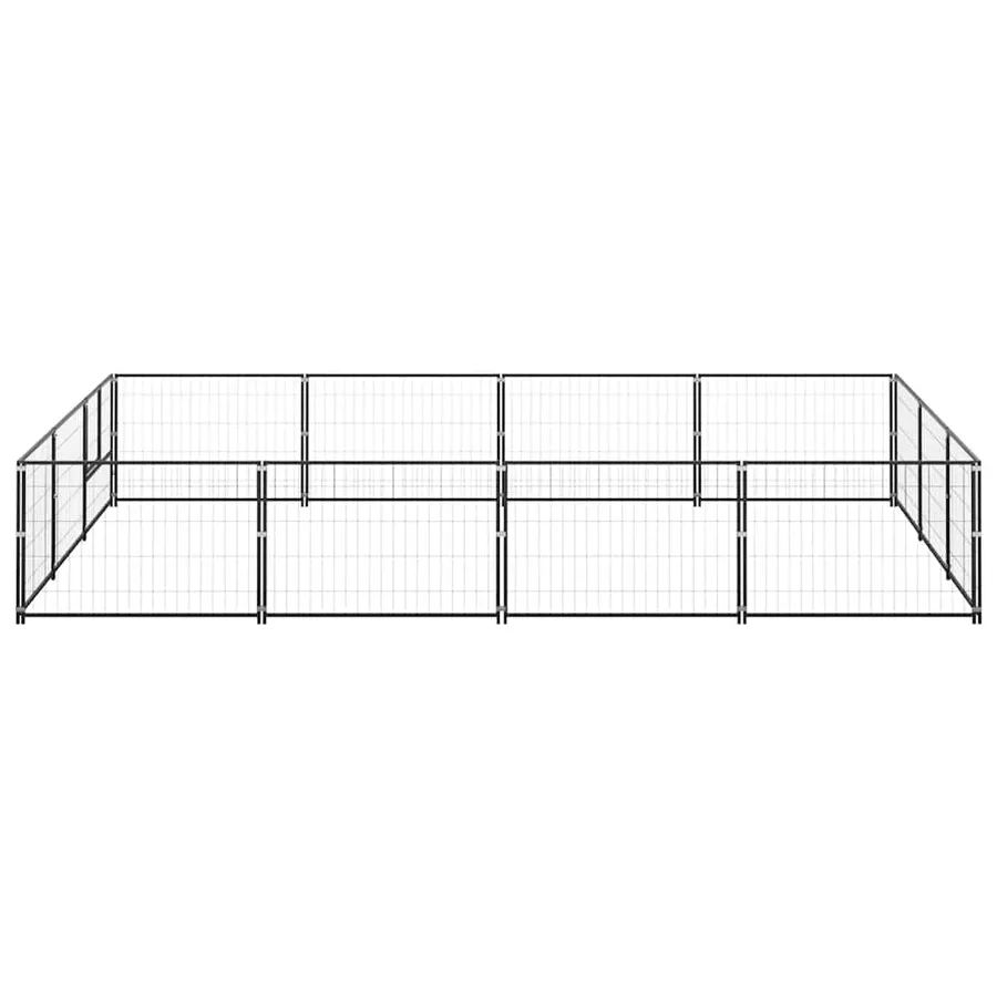 Chenil Noir 12 m² Acier - 4