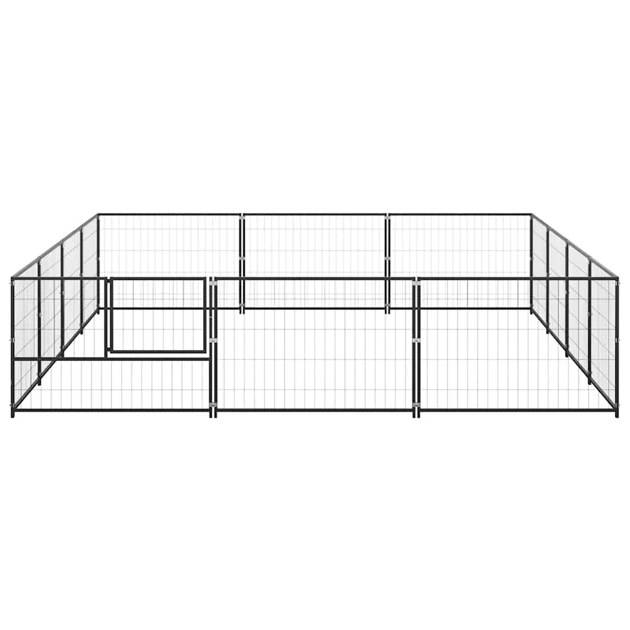 Chenil Noir 12 m² Acier - 5