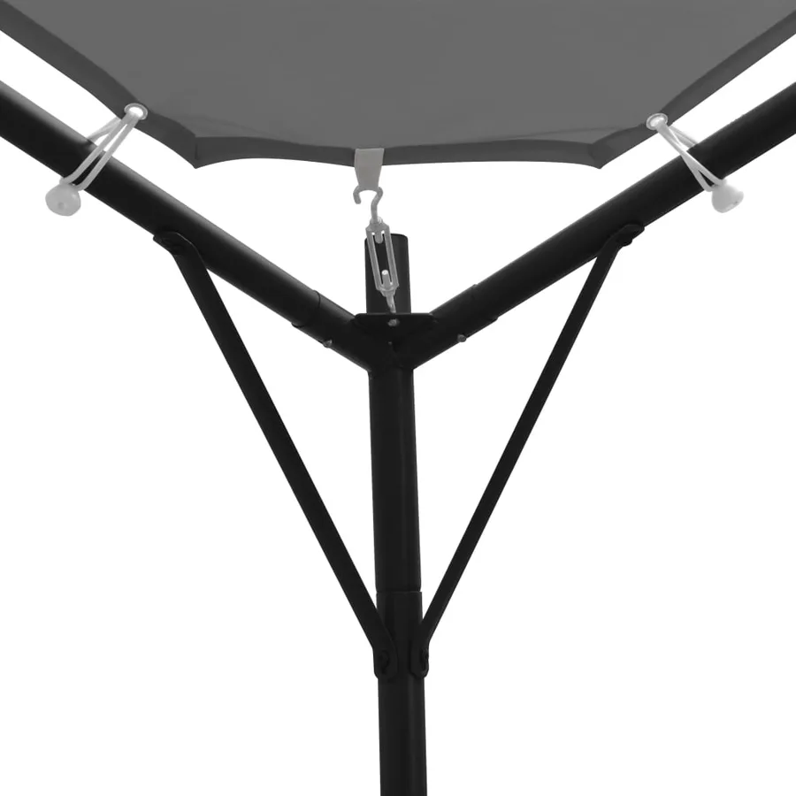 Tonnelle 4 x 4 m Anthracite - 5