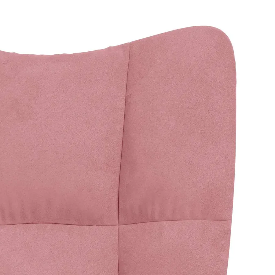 Chaise à bascule Rose Velours - 7